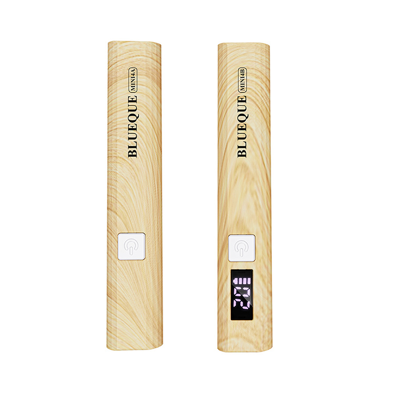 Lámpara de uñas recargable portátil Mini4 de grano de madera